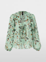 Marc Cain Blouse Floral Print Green