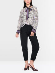 Marc Cain Bow Tie Printed Blouse