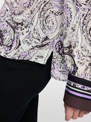 Marc Cain Bow Tie Printed Blouse