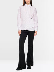 Marc Cain Wrap Striped Blouse