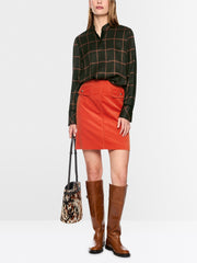 Marc Cain Blouse Check Print Forest Night