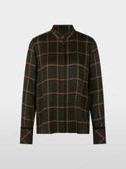 Marc Cain Blouse Check Print Forest Night