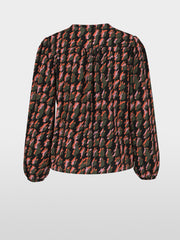 Marc Cain Blouse Houndstooth Print