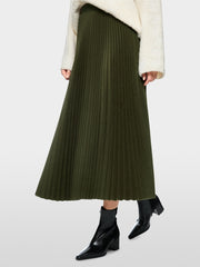 Marc Cain Wool Blend Skirt Forest Night