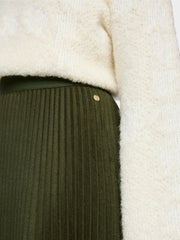 Marc Cain Wool Blend Skirt Forest Night