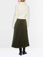 Marc Cain Wool Blend Skirt Forest Night
