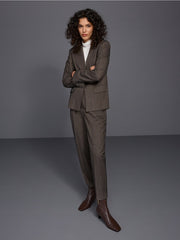 Marc Cain Fordon Herringbone Trousers Brown