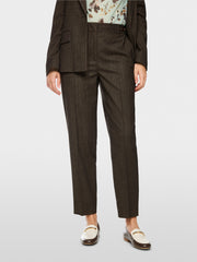 Marc Cain Fordon Herringbone Trousers Brown