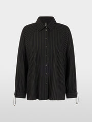 Marc Cain Pinstripe Blouse Black