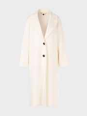 Marc Cain Wool Coat Bright Ecru