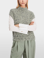 Marc Cain Sleeveless Knit Sweater Frozen Sage