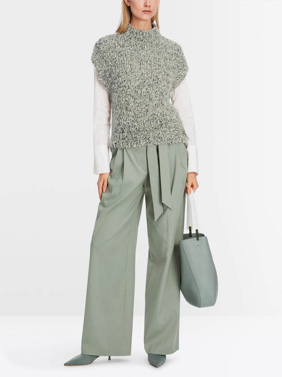 Marc Cain Sleeveless Knit Sweater Frozen Sage