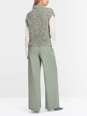 Marc Cain Sleeveless Knit Sweater Frozen Sage