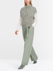 Marc Cain Sleeveless Knit Sweater Frozen Sage