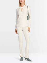 Marc Cain Top With Knot Detail Ecru