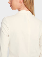 Marc Cain Top With Knot Detail Ecru