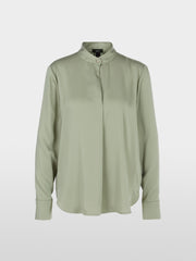 Marc Cain Blouse With Stand Up Collar Frozen Sage