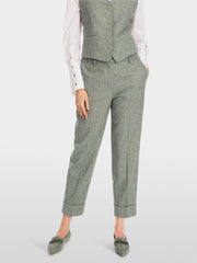 Marc Cain Herringbone Trouser Frozen Sage