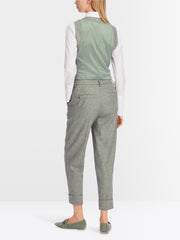 Marc Cain Herringbone Trouser Frozen Sage