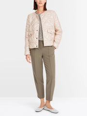 Marc Cain Quilted Diamond Jacket Deep Pearl