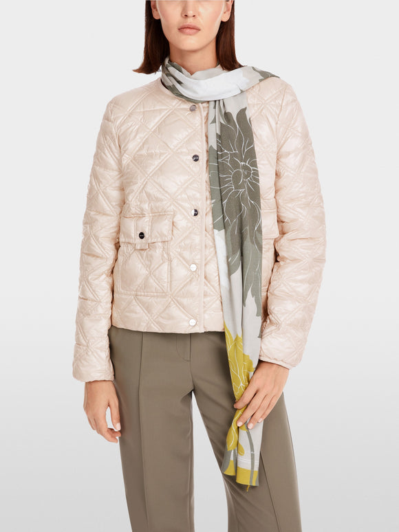 Marc Cain Quilted Diamond Jacket Deep Pearl