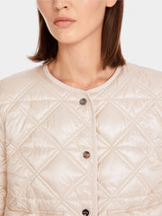 Marc Cain Quilted Diamond Jacket Deep Pearl