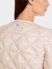 Marc Cain Quilted Diamond Jacket Deep Pearl