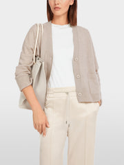 Marc Cain Cashmere Cardigan New Pearl Melange