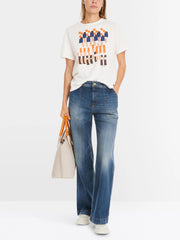 Marc Cain T-Shirt With Abstract Print Off-white