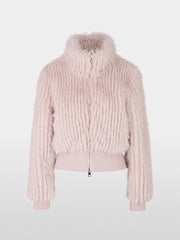 Marc Cain Short Faux Fur Jacket Light Desert Taupe