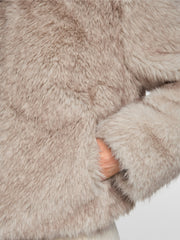 Marc Cain Faux Fur Jacket Smoke