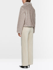 Marc Cain Faux Fur Jacket Smoke