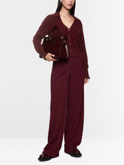 Marc Cain Cashmere Cardigan Bright Maroon