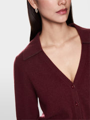 Marc Cain Cashmere Cardigan Bright Maroon