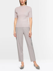 Marc Cain Knit Top With Lurex Details Light Desert Taupe