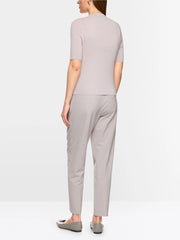 Marc Cain Knit Top With Lurex Details Light Desert Taupe