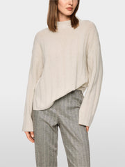 Marc Cain Cashmere Blend Knit Sweater Smoke