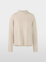 Marc Cain Cashmere Blend Knit Sweater Smoke