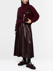 Marc Cain Knit High Neck Sweater Wine