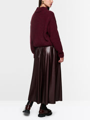 Marc Cain Knit High Neck Sweater Wine