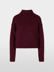 Marc Cain Knit High Neck Sweater Wine