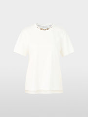 Marc Cain T-Shirt With Embroidered Details Off-white