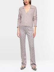 Marc Cain Frederica Trouser Light Desert Taupe Print