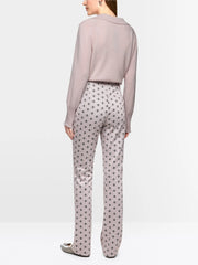 Marc Cain Frederica Trouser Light Desert Taupe Print