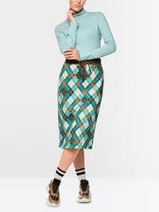 Marc Cain Knit High Neck Top Soft Teal