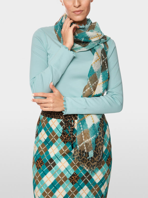 Marc Cain Knit High Neck Top Soft Teal