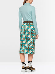 Marc Cain Knit High Neck Top Soft Teal