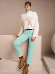 Marc Cain Knit High Neck Top Soft Teal