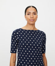 Masai Bavessa Top Navy Dot Print