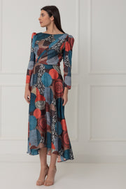 Matilde Cano Geometric Print Dress